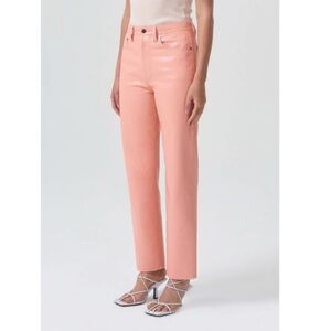 🌸 AGOLDE 90s Pinch Waist Pants – Coral Pink 🌸